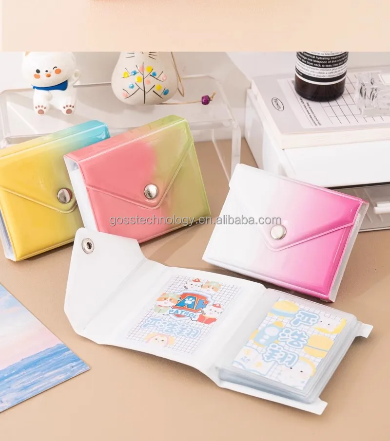 Goss Kpop Photocard Holder Custom PC Cardhollder PVC Glitter Holographic Card Sleeve for Idol Card/3 inch Photo for Kpop album