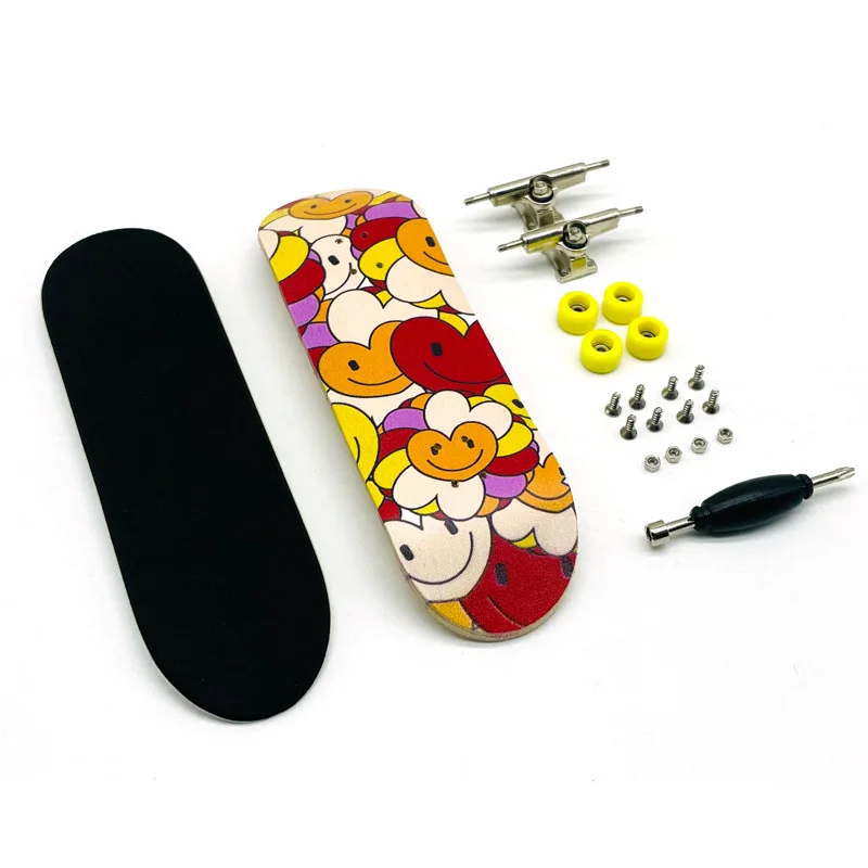100*30mm Professional Tech Custom Finger Skate Board Maple Wood Deck Fingerboard