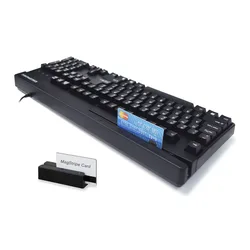 Heavy-duy Wired POS Magnetic Strip Card Reader MSR Keyboard Card Swipe Keyboard