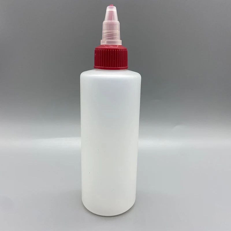 Empty PE Plastic 30ml 60ml 120ml squeeze pigment ink bottle with twist cap