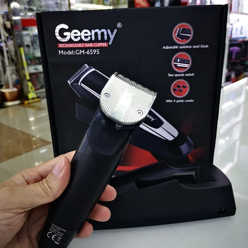 GEEMY GM6595 беспроводной триммер для мужчин машинка стрижки волос купить профессиональный борода разделенный конец