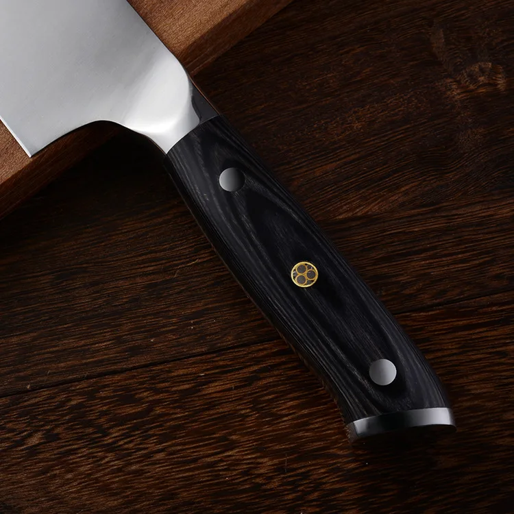 New Design  8 inch Chef Knife German 4116 Steel Kitchen Knives With Color Wood Handle Sharp Cleaver