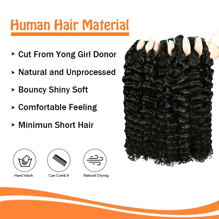 FH wholesale raw burmese curl cabelos human hair unprocessed pixie curl  vietnamese human hair burmese curly hair bundles