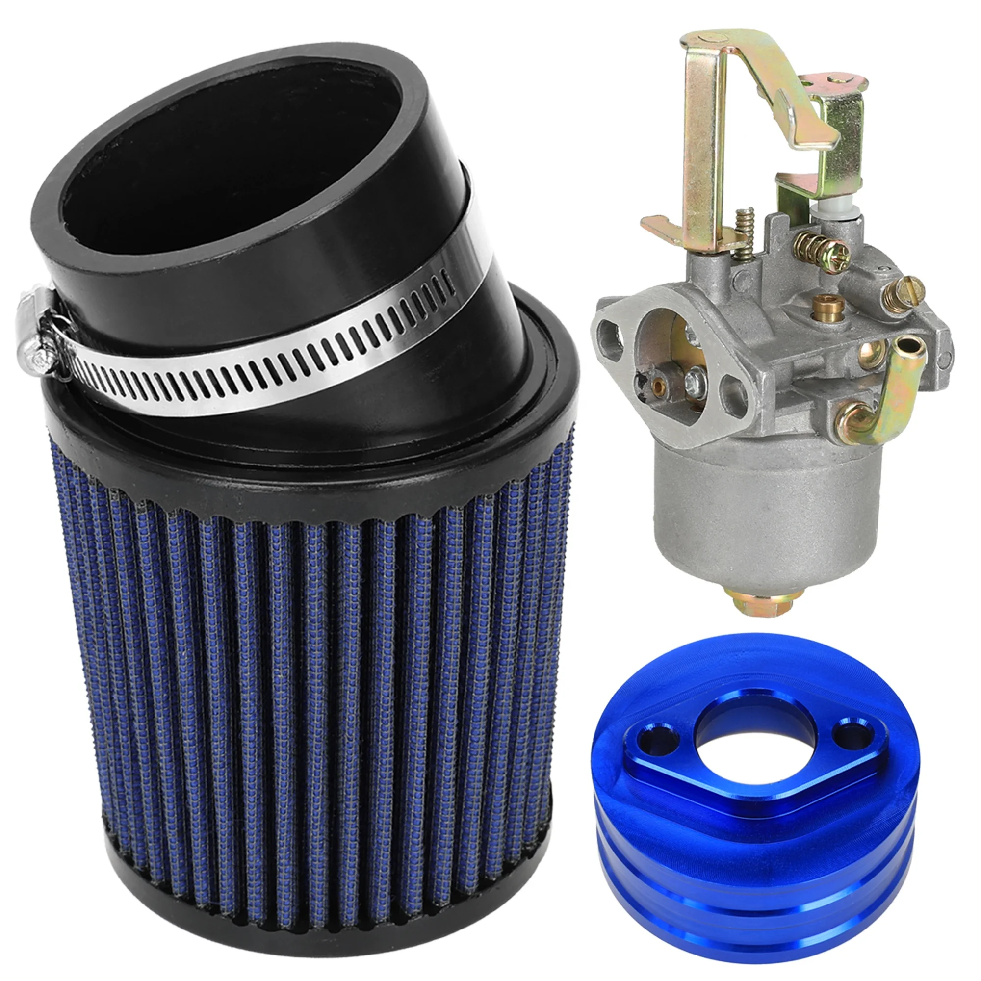 HIAORS Carburetor Carb Air Filter Adapter Kit for 79cc Predator 98cc 100cc 3HP Coleman CT100U CC100X Mini Bike CK100S Go Kart