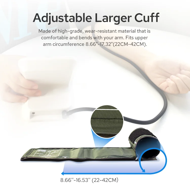 TRANSTEK Customized Wide Range Cuff Backlight Electronic Automatic Wireless Digital BP Machine Upper Arm Blood Pressure Monitor