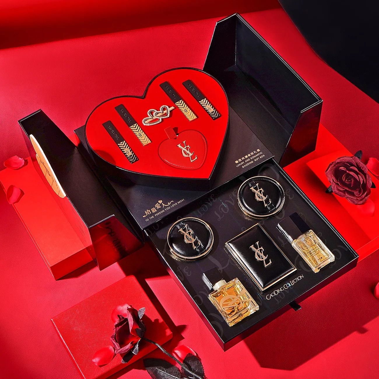 Luxury designer brand eau de cologne set lipstick eye shadow 11-piece perfume gift box set of high quality perfume spray gift