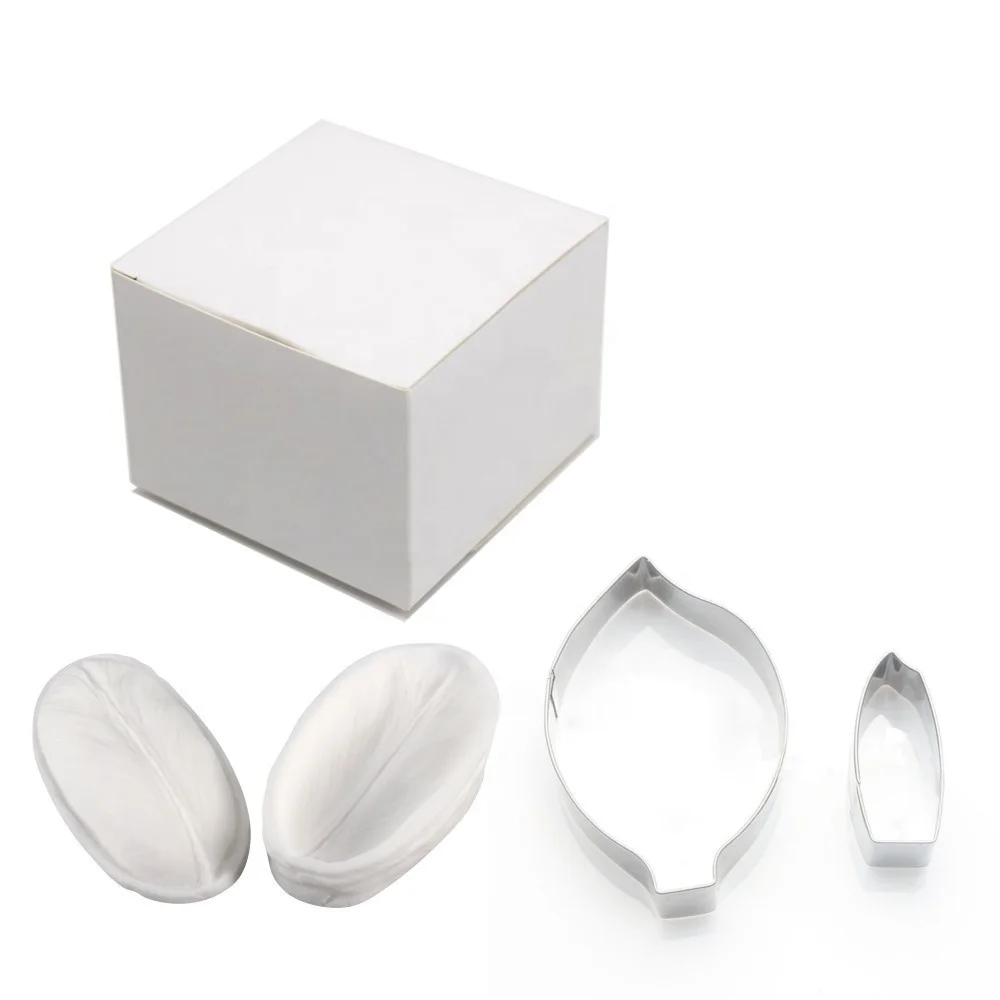 AK Sugarpaste Gladiolus Silicone Veiner Stainless Steel Fondant Cutters Flower Making Tools Set for Decorating Cakes A397&VM112