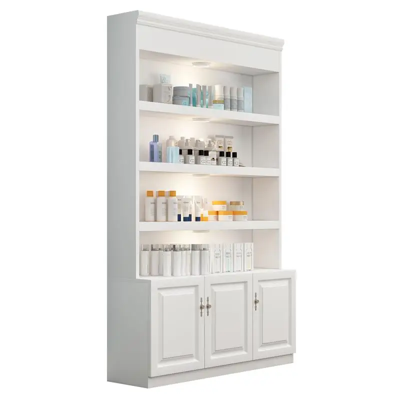 Cosmetic Display Rack Shelf Barber Store Product Stand Nail Salon Cabinets Cream Wind Partition Product Display Cabinets