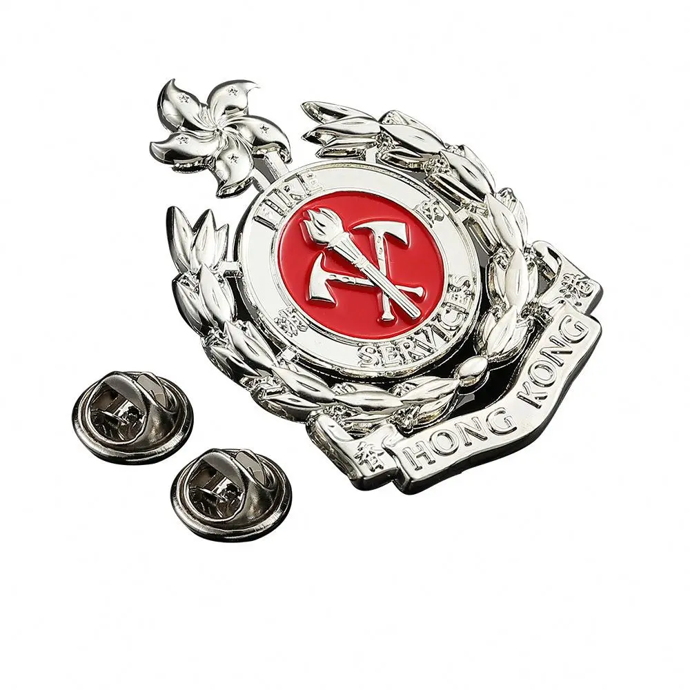 Manufacturer Custom Honor Badge Hair Pin Personalized 3D Design Made Brass Stainless Steel Iron Copper Stylish Fashion Accessory