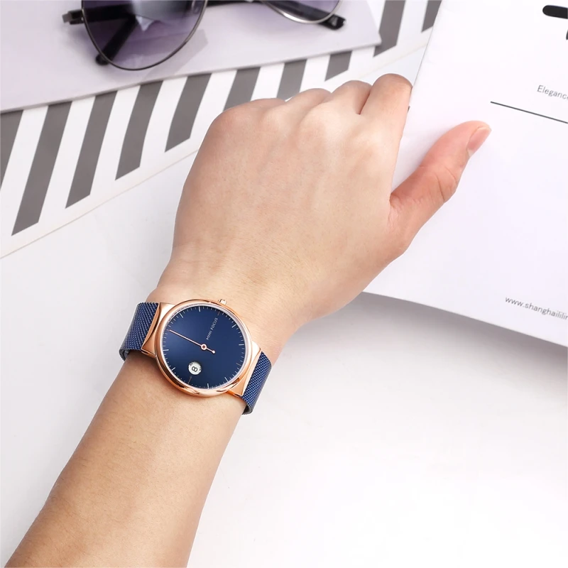 Relojes Para Hombre Mini Focus 0182  Fashion Men Super Thin Case Watches Ultra Minimalist Design One Hand Watch