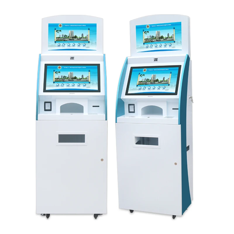 Высокое качество автономные двойной экран киоск оплаты машина 19 дюймов билета обслуживания собственной личности терминал