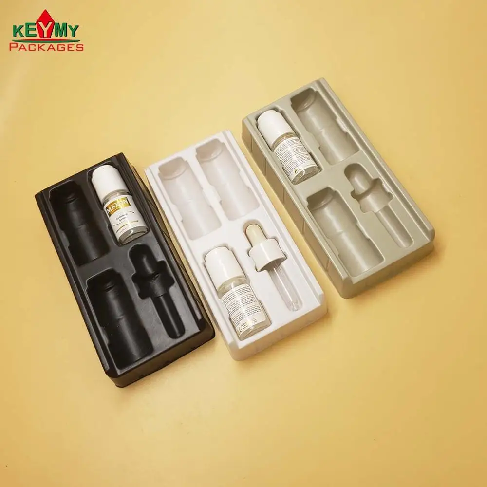 customize color PS blister tray for cosmetic bottles from Shenzhen factory
