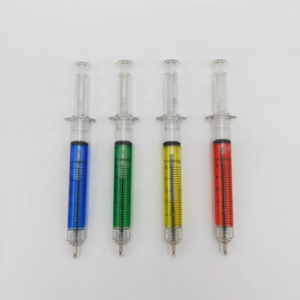 Wholesale caneta seringa Syringe  Pen with Corporate Name