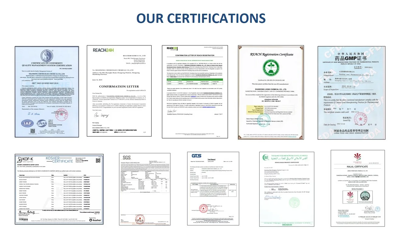 certifications