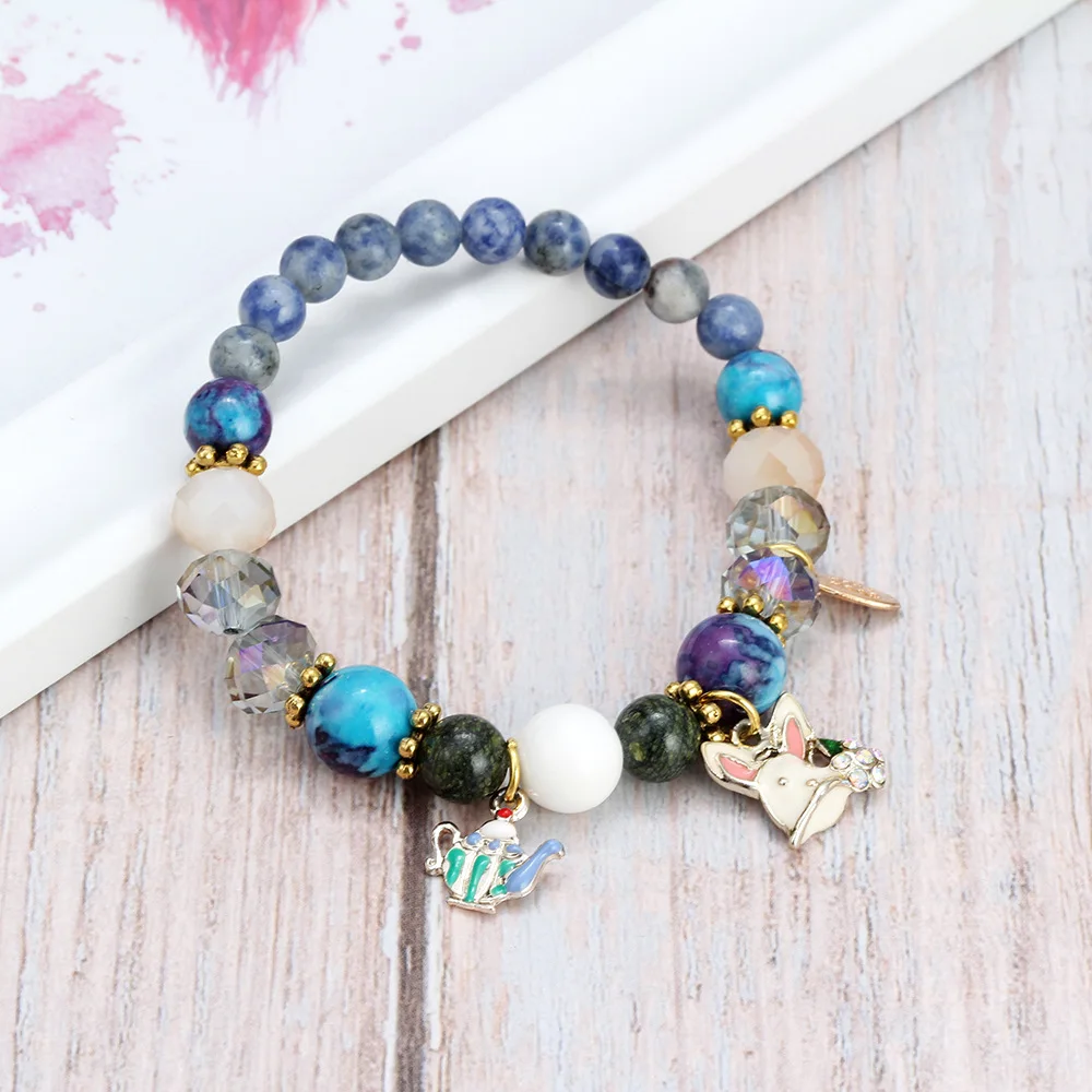  New Lady Devil Eye Bracelet Lucky Blue Bead Charm Holiday Religious Beach Jewelry Couple