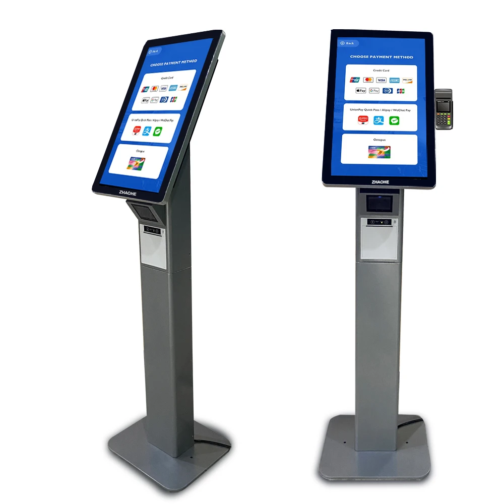 21,5 Дюймов электронный само проверить в quiosco de pago билета автомат витрина для пищевых продуктов, ПК