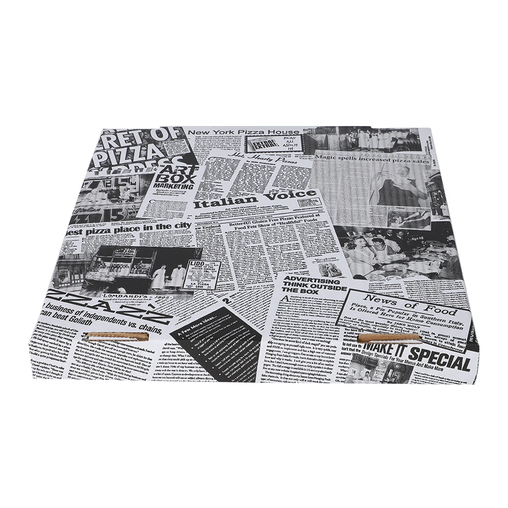 Custom Design Pizza Box White Cardboard Pizza Box Custom Logo, Takeout Custom Pizza Boxes