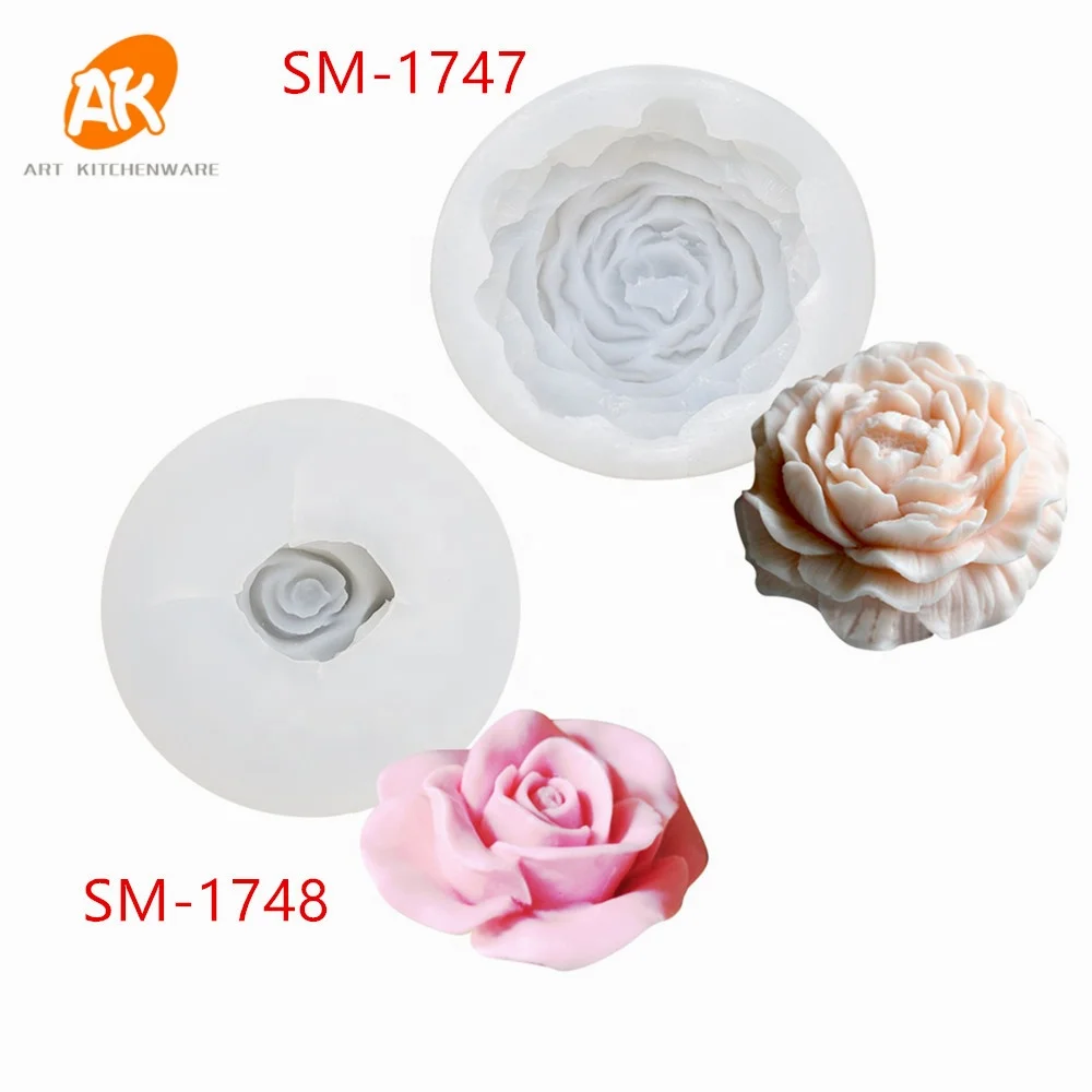 Форма для мыла AK Rose 3D силиконовые формы помадки торта льда инструменты украшения тортов пекарни и кухни