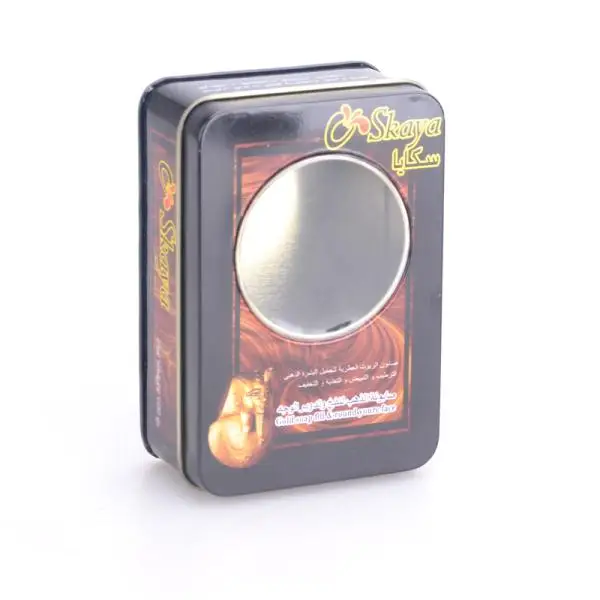 Small Metal Tin With Viewing Window In Lid Food-Grade Suitable Genuine Storage Tin Box