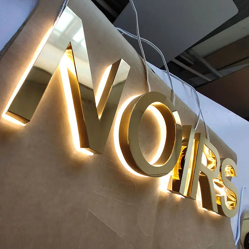 Outdoor Acrylic Backlit Alphabet Lettering Sign Shop Advertising Lighted Sign Letters Illuminated Led Letreros Luminoso Exterior