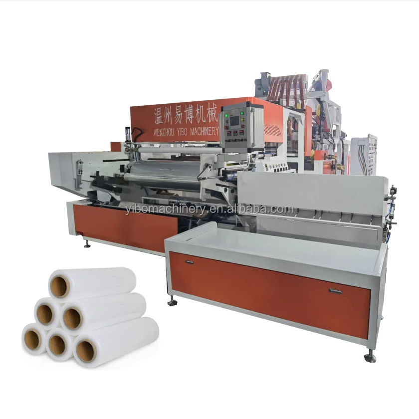 3 layer cast stretch film manufacturing machine pe pet stretch film production machine pvc film extruder