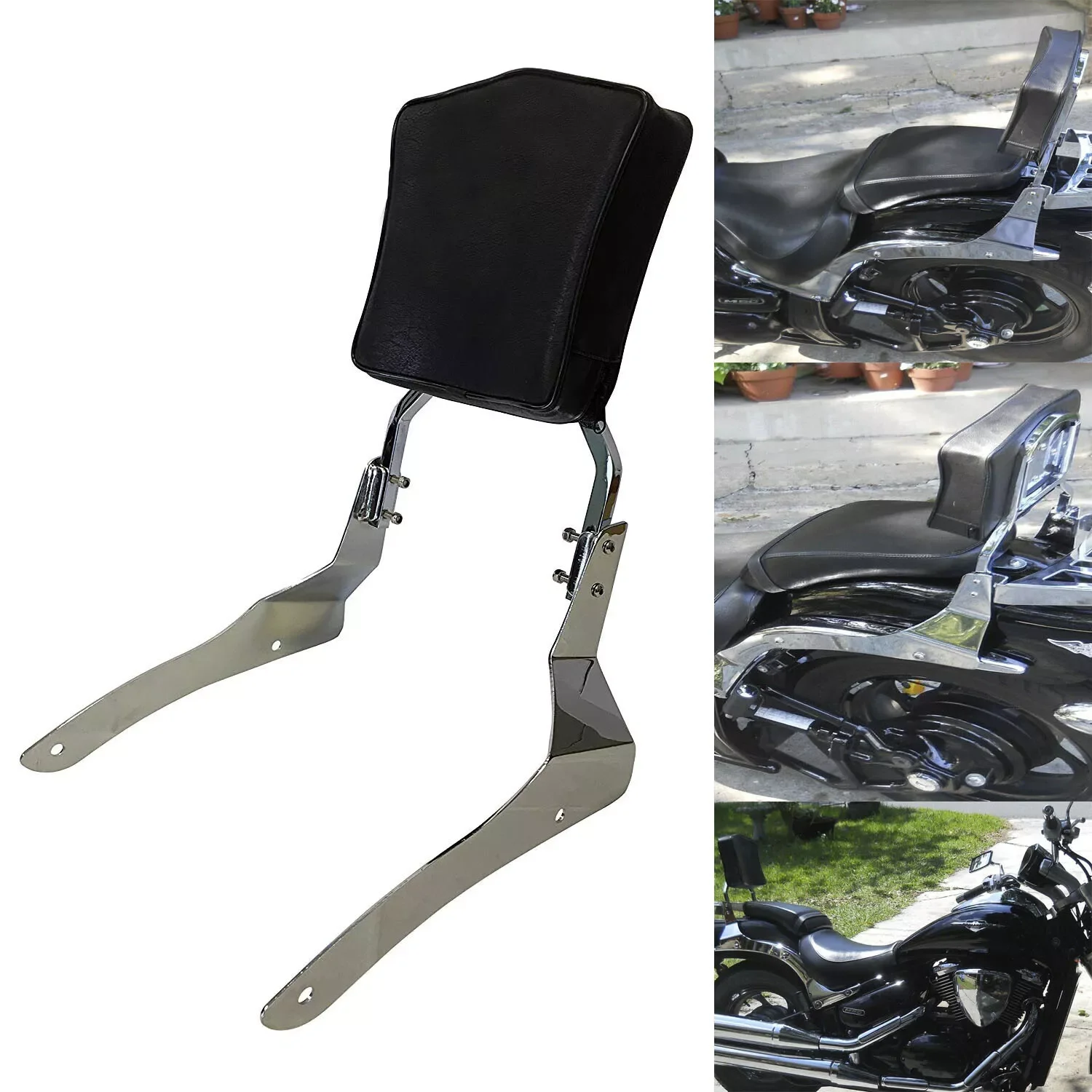 Motorcycle Backrest  Rest Luggage Rack Compatible For Suzuki Volusia VL400 VL800 2001-2011 Boulevard C50 2005-2011 Boulevard M50