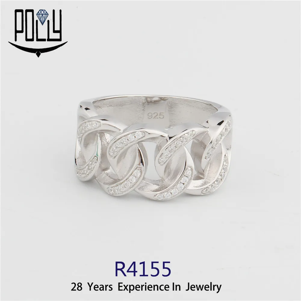 Strength factory cubic zirconia silver fashion rings jewelry women simple desgin fashion ring silver fashion jewelry rings