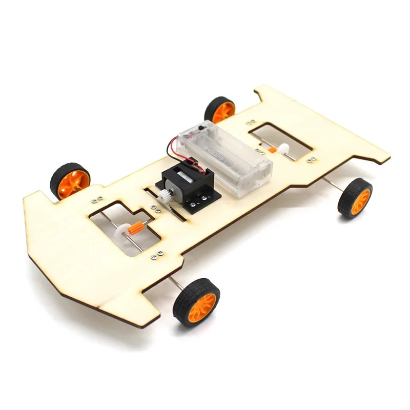 Kids Handmade 4WD Car DIY Technology Intelligence Car Model Creative Assembly Science and Education Toy Experiment Set