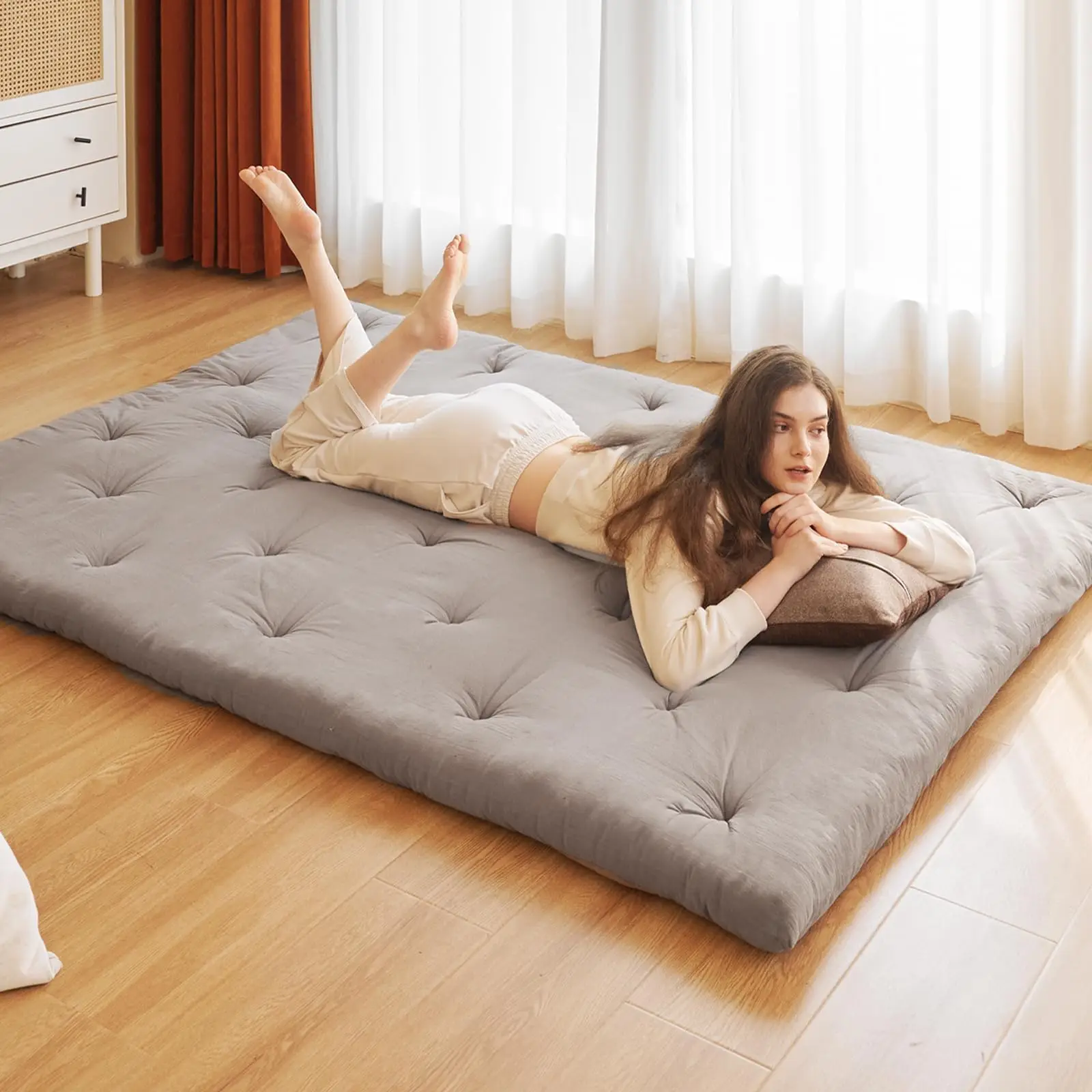 comfortable soft foldable thick floor futon tatami single mattress