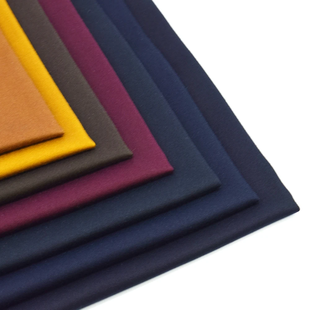 
wholesale cheap cotton modal material woven twill pants fabric for men trousers 