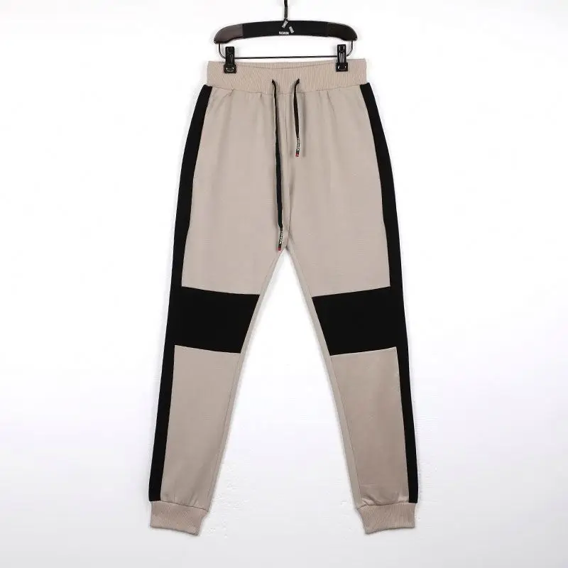 Black Stitching Personality Decoration Cargo Jogger Trackpants Golf Pants