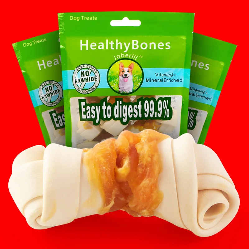 Eco-Friendly Pet Food Factory Suppliers Dog Treats Chewing Toys Snack Customized Chew Teeth Cleaning Toy Bones