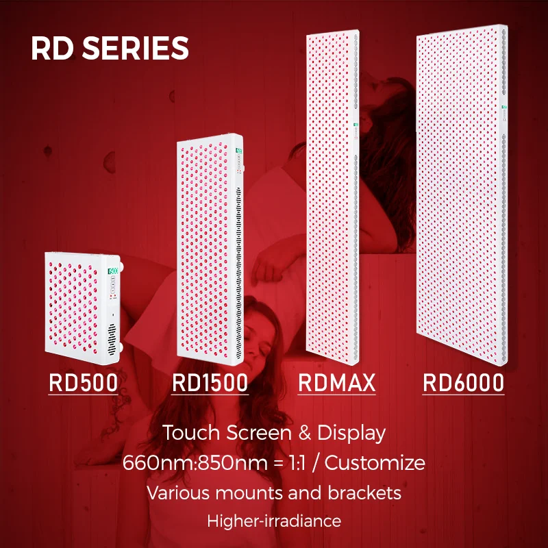 Full Body Red Light Led Panel 630nm 660nm 810nm 850nm Near Infrared Red Light Therapy Physical Heating Pdt Machine With Stand