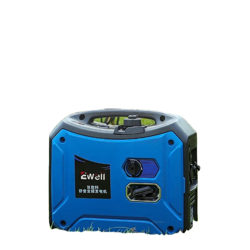 Ewell Customized Portable 1800W 50HZ 230V Super Silent Dual Fuel Generators Gasoline and LPG Gas Generators