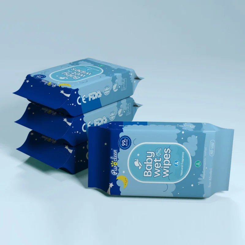 Direct Order Eco Friendly Newborn Born Wipes Organic Biodegradable Bamboo 80ct or 10pcs Water Baby Wet Wipes Custom Logo