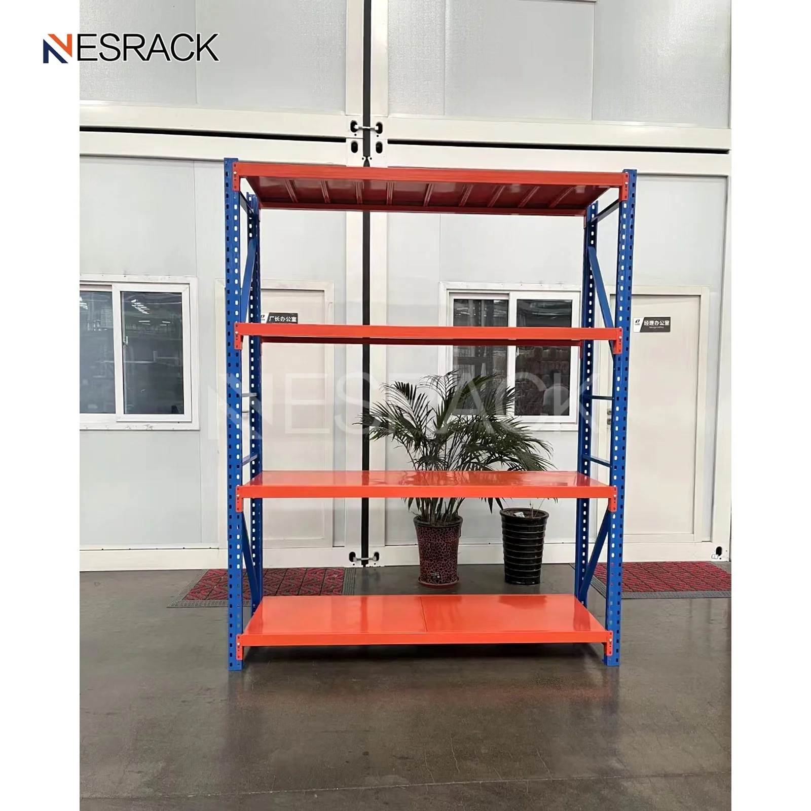 Heavy Duty Metal Garage Shelving Rivet Shelves Boltless Durable Shelves Warehouse Longspan Rack