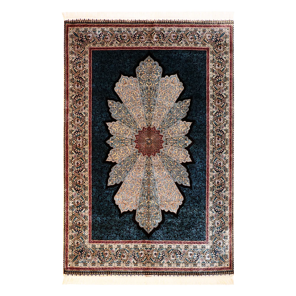 5x7ft handmade turkish silk carpet handwoven silk area rug afghan carpet price