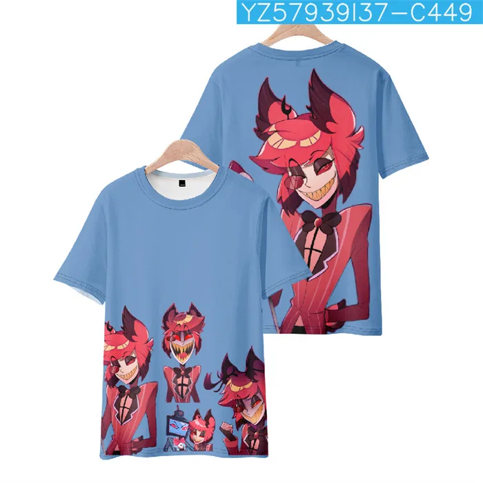 2024 New Styles Hazbin Hotel Charlie Alastor Vaggie Cosplay Party Shirt Short Anime Kimono Cloak Clothing