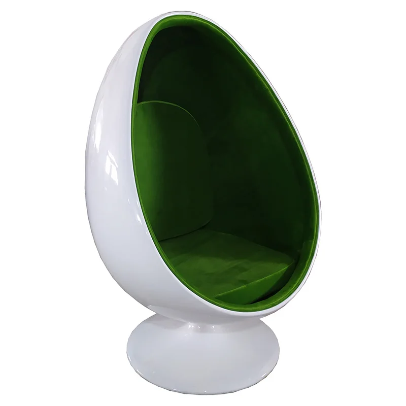 Lee west stereo pod Alpha shell chairs modern swivel livingroom chair leisure lounge fiberglass speaker chair with ottoman