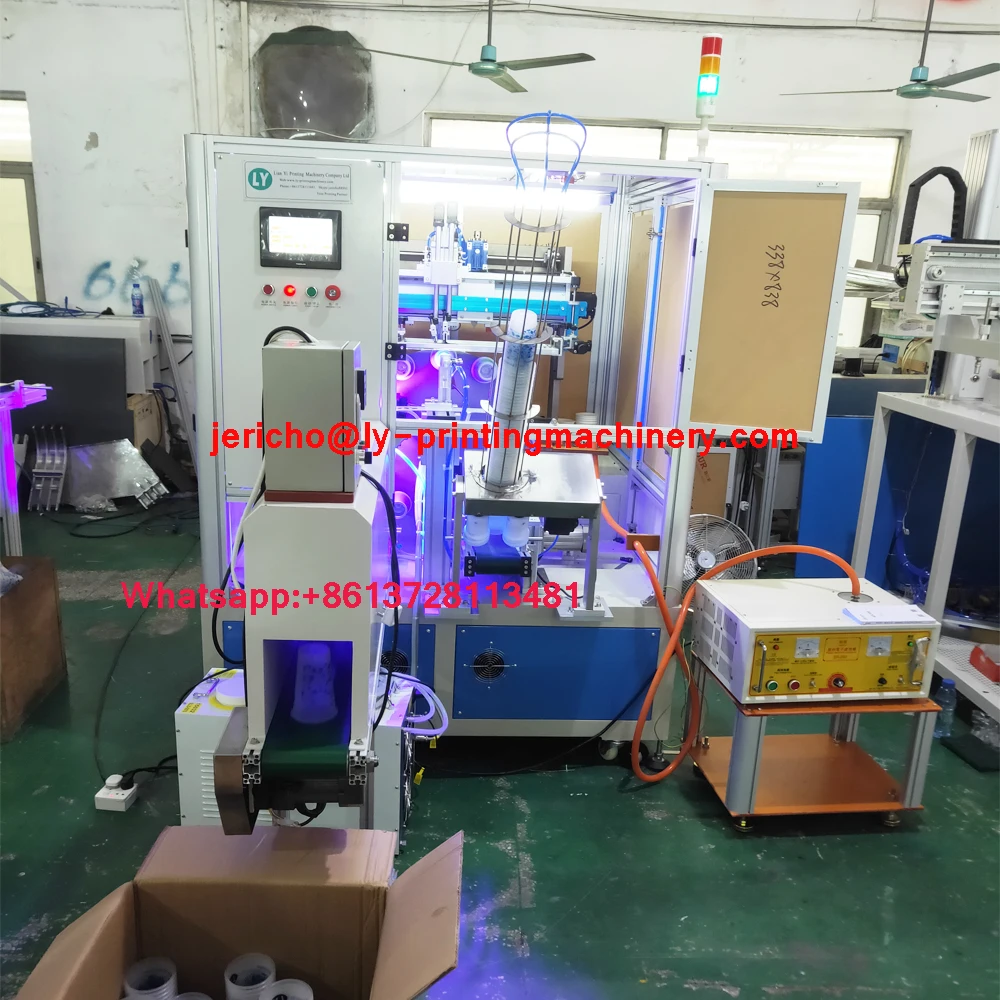 LED UV full auto screen printer with color sensor
