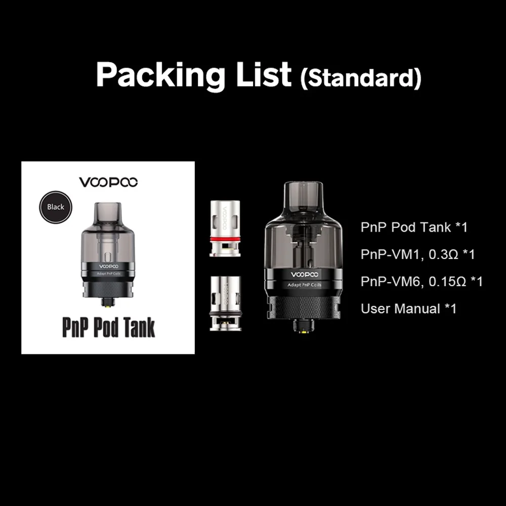  Оригинальный бак VOOPOO PnP Pod 4 5 мл картридж с магнитным основанием 510 потоков подходит для Argus GT Drag 2 Mini Mod вейп электронная