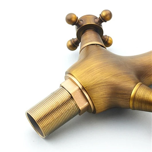 European Antique brass basin mixer basin taps Gooseneck basin faucet