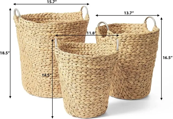 The Manufacturer Listing Storage Handle Baskets Amazon Above Kitchen Cabinets And Shelves wicker waste Basket