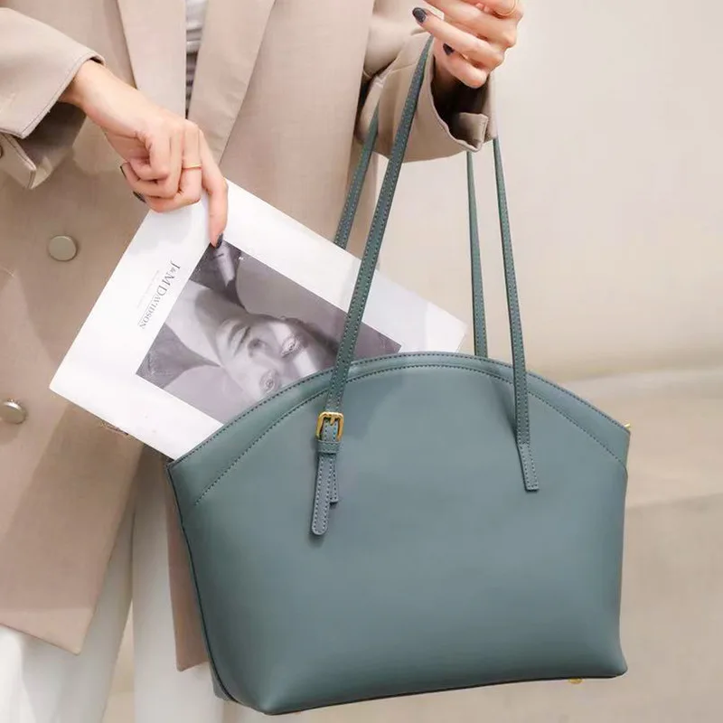 2021 OEM  Luxury Designer genuine leather women handmade tote Bags Female  luxury Shoulder Bags factory Custom logo