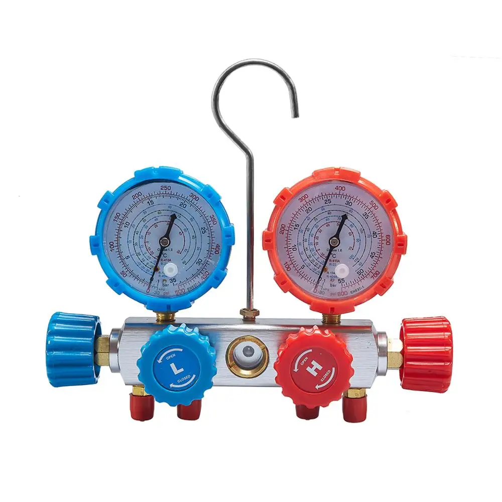 China r410a r134a with electric vacuum pumps refrigeration hvac manifold gauges