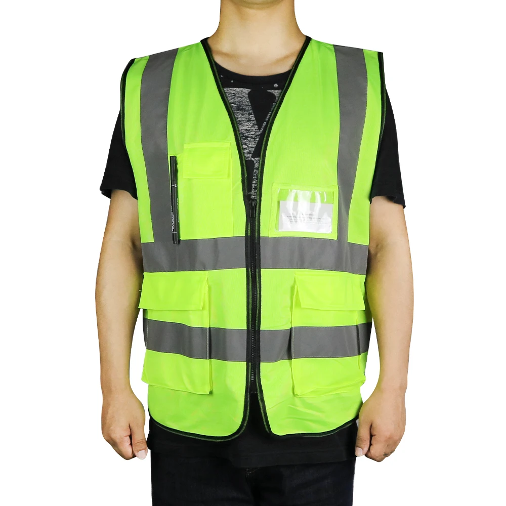 Class 2 warning vest Parade vest Demonstration LED safety vest breathable car