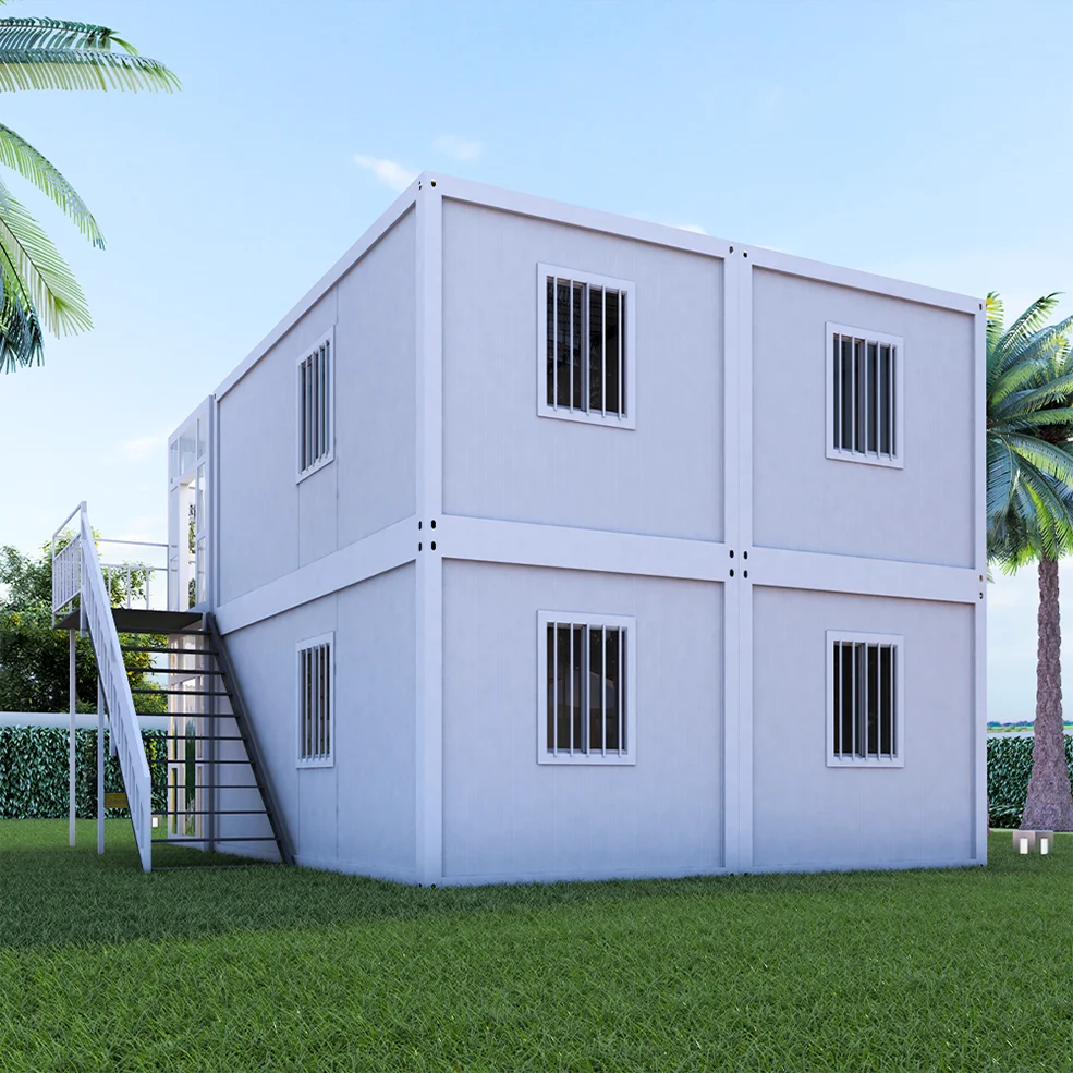 Luxury Modern Design Easy to install 2 Floor  Prefab Container House