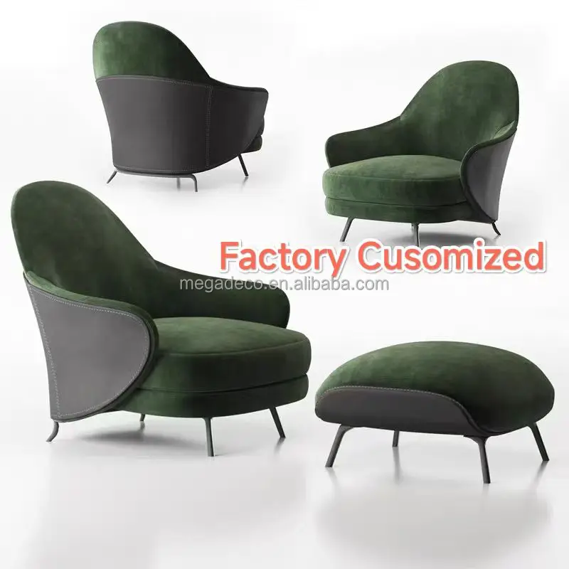 DONSUN Modern Design Microfiber Fabric Leisure Living Room Lounge Chair Home Furniture Angie Armchair