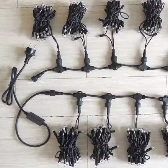 Light Decoration Wholesale IP65 Outdoor Waterproof Rubber Cable Curtain Wall Lights For Party Wedding Christmas Decoration