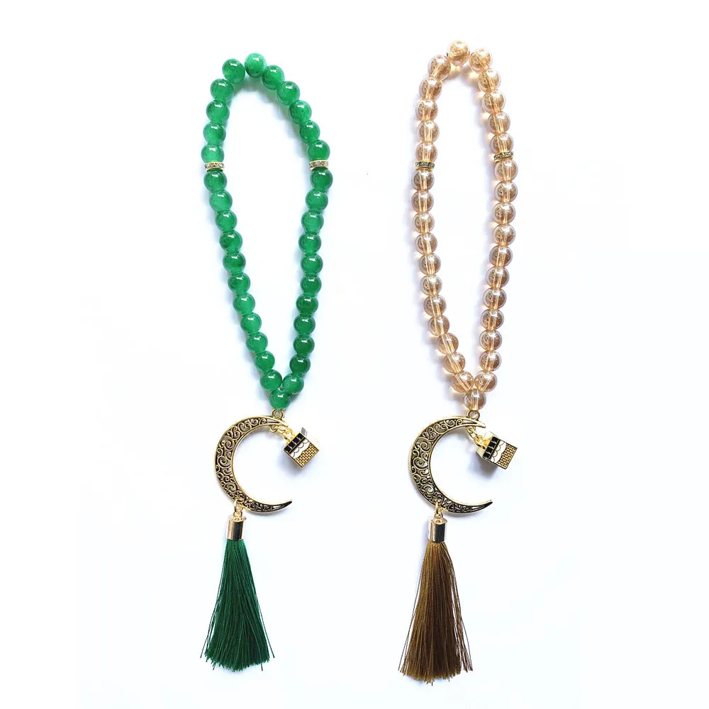 Молитвенные четки Misbaha из натурального камня ручной работы Tasbeeh Tasbih Islamic 33